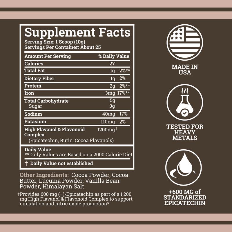 High-Flavanol Cocoa Powder – Daily Energy, Circulation & Performance Support