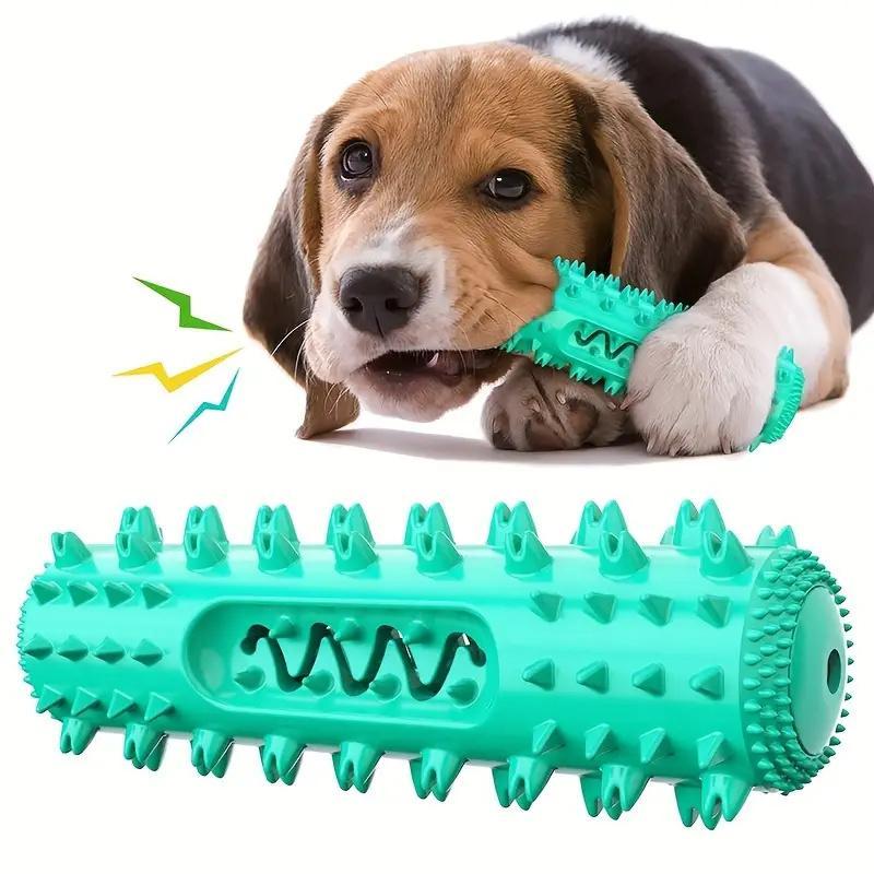 Tough Rubber Dog Toothbrush Chew Toy – Reduces Plaque & Boredom