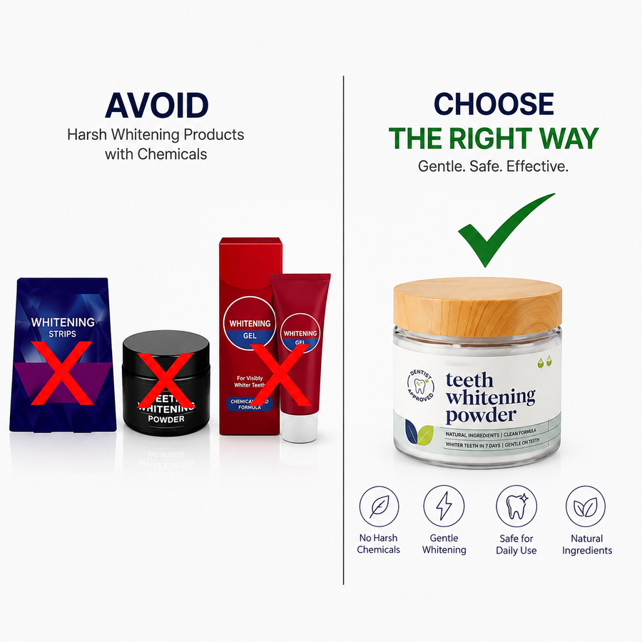 Natural Teeth Whitening Powder – Whiter Teeth in 7 Days Without Sensitivity