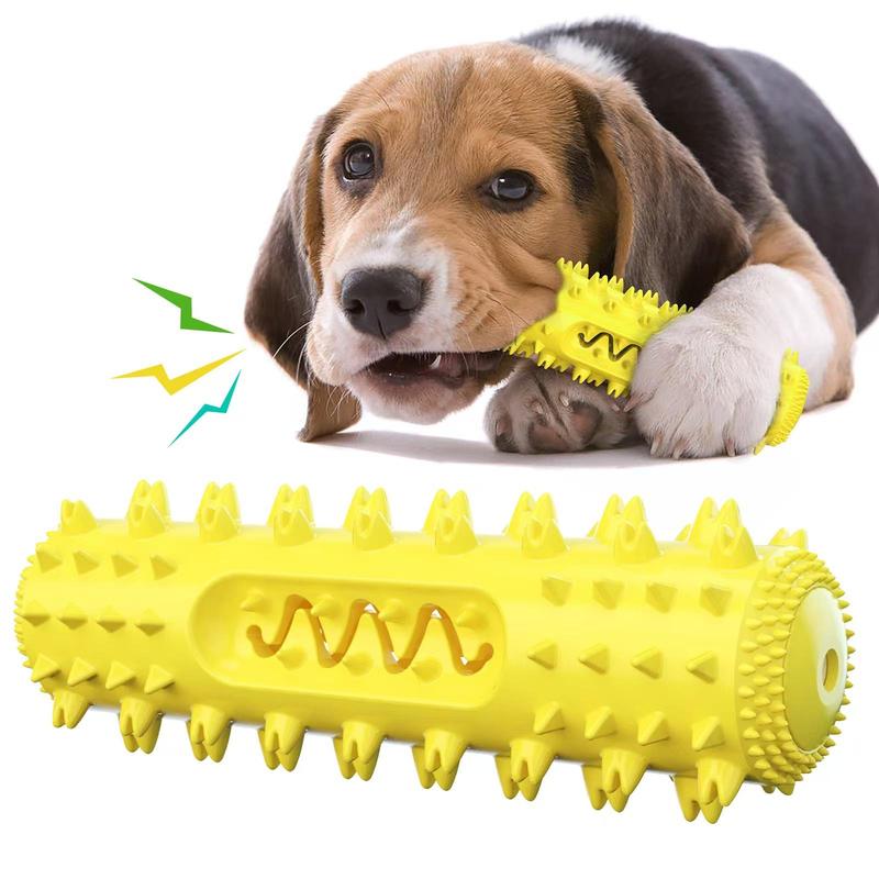Tough Rubber Dog Toothbrush Chew Toy – Reduces Plaque & Boredom