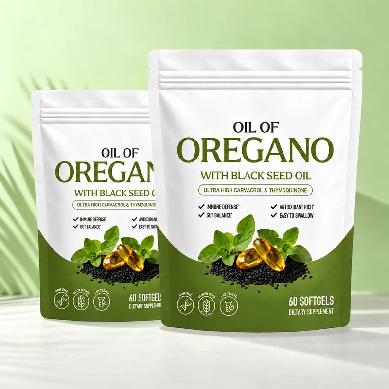 Oil of Oregano and Black Seed Oil Softgels