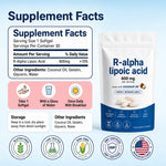R-Alpha Lipoic Acid Softgels for Cellular Energy and Nerve Health Support