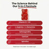 Strawberry Bone Growth Gummies for Teens