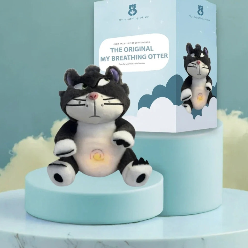 Breathing Plush Toy for Anxiety Relief – Calming Stuffed Animal for Sleep, Kids & Adults