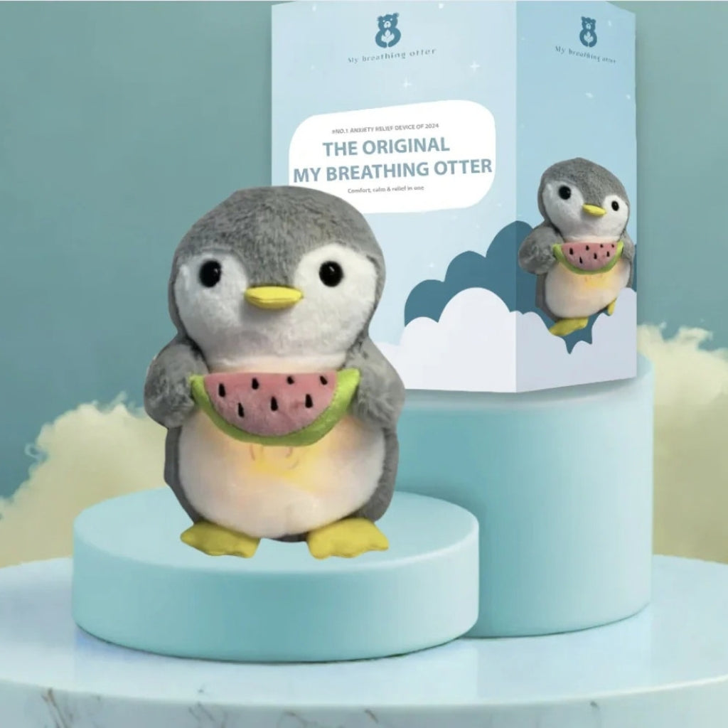 Breathing Plush Toy for Anxiety Relief – Calming Stuffed Animal for Sleep, Kids & Adults