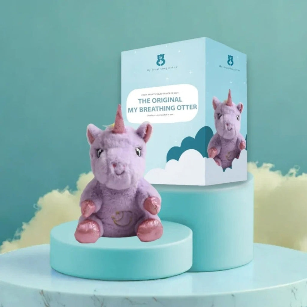 Breathing Plush Toy for Anxiety Relief – Calming Stuffed Animal for Sleep, Kids & Adults