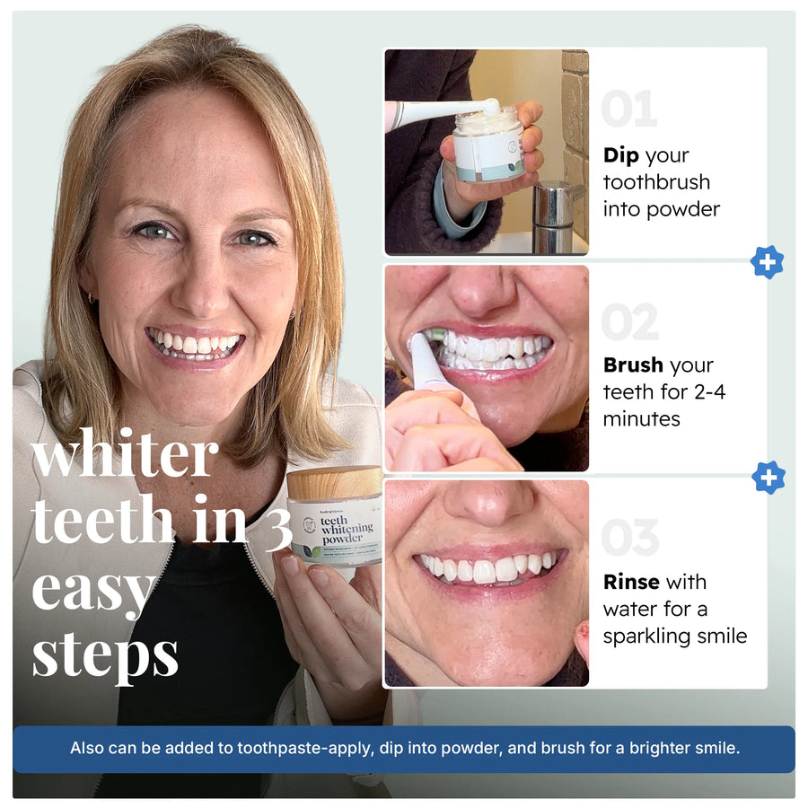 Natural Teeth Whitening Powder – Whiter Teeth in 7 Days Without Sensitivity