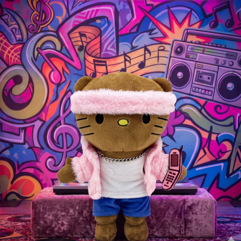 Hello Kitty Pop & Rap Artist Plushie| Limited Edition Viral Collectors Plush