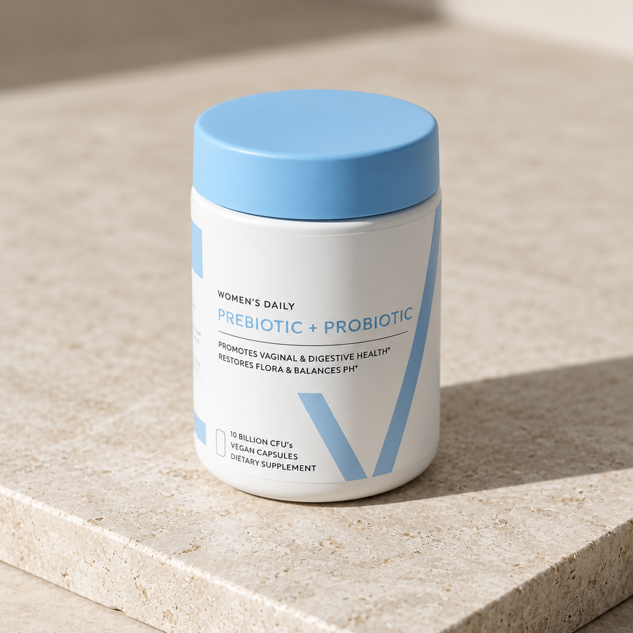 Women’s Daily Prebiotic + Probiotic – 10 Billion CFU | Digestive & Feminine Wellness Support