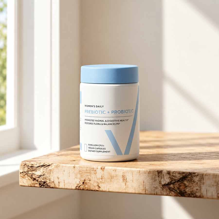 Women’s Daily Prebiotic + Probiotic – 10 Billion CFU | Digestive & Feminine Wellness Support