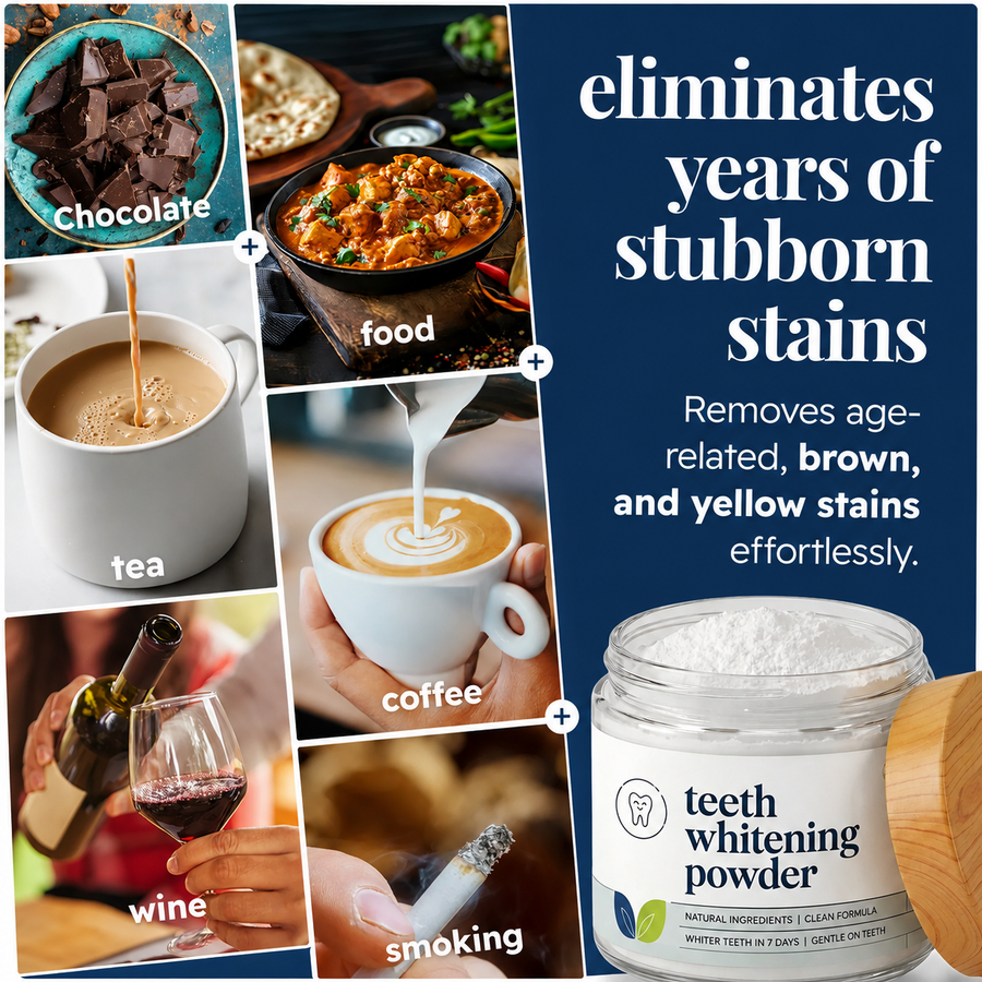 Natural Teeth Whitening Powder – Whiter Teeth in 7 Days Without Sensitivity