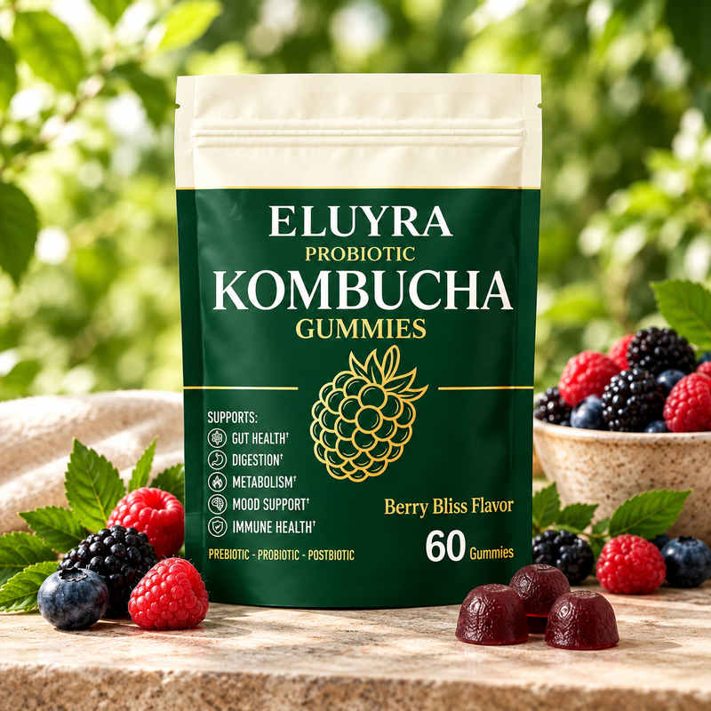 Kombucha Probiotic Gummies for Digestive Support