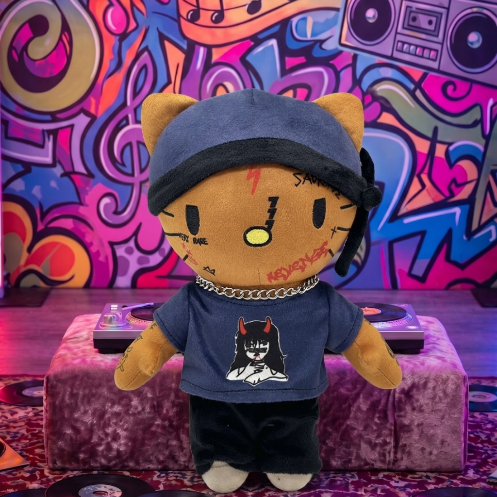 Hello Kitty Pop & Rap Artist Plushie| Limited Edition Viral Collectors Plush
