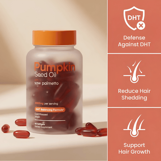 Pumpkin Seed Oil with Saw Palmetto for Stronger, Thicker Hair