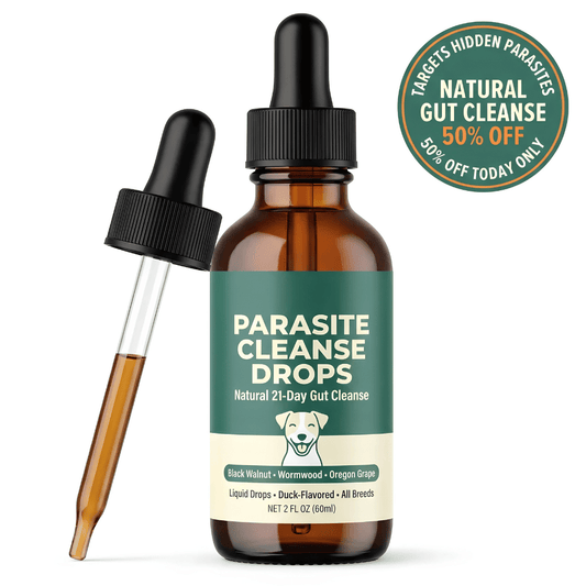 Parasite Cleanse Drops for Dogs – Natural 21-Day Gut Cleanse & Digestive Wellness Support