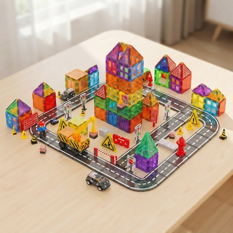 Magnetic Construction City Building Set